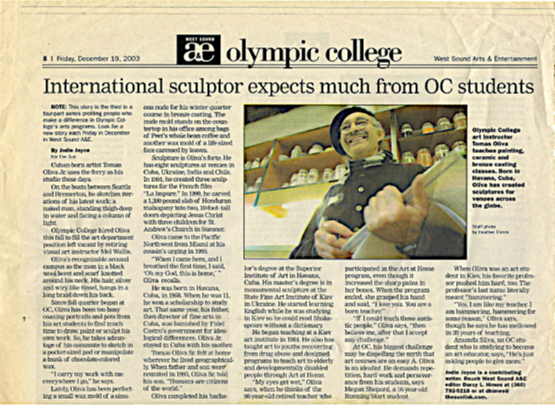 Tomás Oliva Jr. at Olympic College