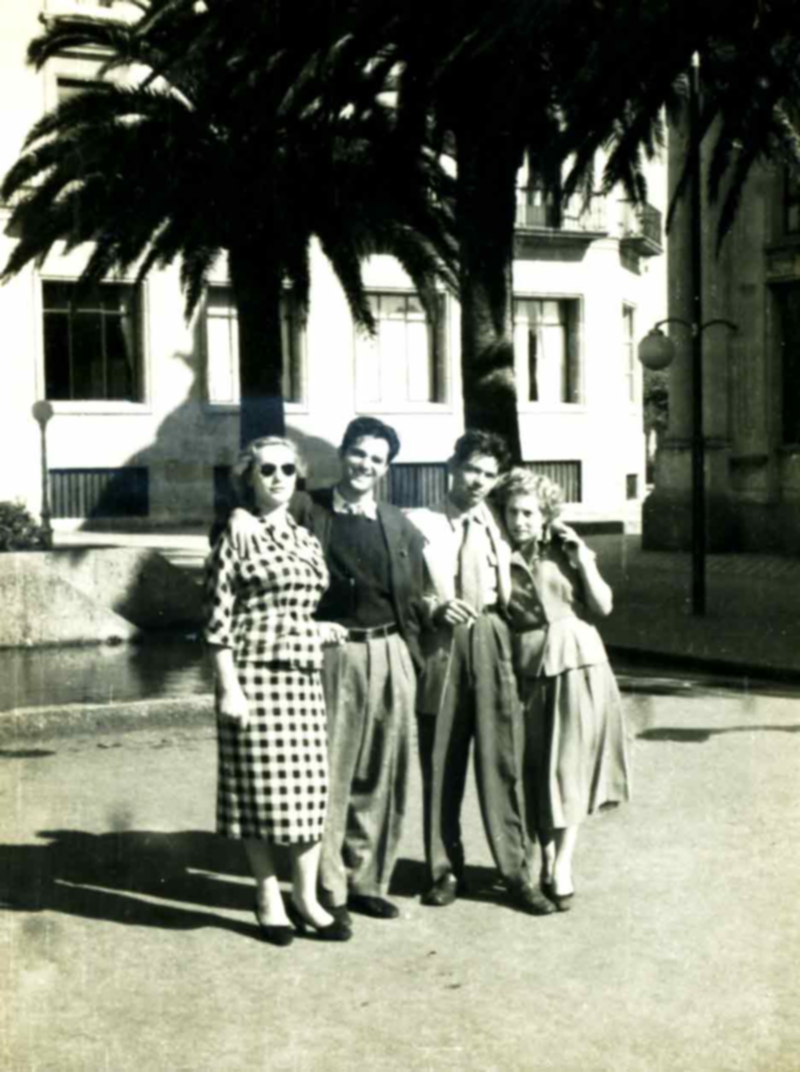 Tomás Oliva y José Antonio Díaz Peláez en la Coruña